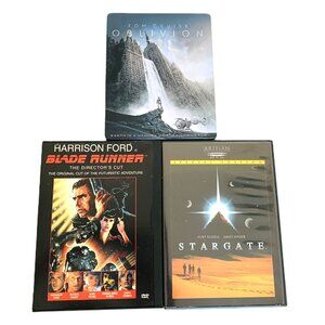 3 DVDs Tom Cruise Oblivion Kurt Russell Star Gate Harrison Ford Blade Runner